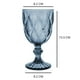 thumbnail image 4 of Copas de Vino Agua Vidrio Cristal Vintage 245 ml Vittori Juego 4 Piezas Color Azul Cobalto, 4 of 4