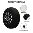 thumbnail image 3 of Waterproof Spare Wheel Cover, Fruit and Vegetable Watercolor Adjustable Wheel Cover For Jeep Trailer RV SUV Car, 17 inch, 3 of 8