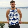 thumbnail image 6 of Gukieu Cartoon Iceberg Polar Bear Print Men's Quick Dry Fitness Vest, Round Neck Sleeveless Fitness Bodybuilding Top-Small, 6 of 7