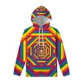 thumbnail image 3 of Sweat à Capuche Motif Rayures pour Hommes Femmes Imprimé 3D LGBT Gay Pride Manches Longues Sweat à Capuche Pull de Rue, 3 of 5