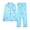 Pajama sets for women 2 piece-Blue#1, variant on Guieoi Womens Pajamas Plus Size Women Casual Loose Printed Button Trundown Collar Long Sleeved Cardigan Pants Pajama Sets Black S