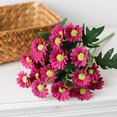 thumbnail image 3 of D-GROEE Daisies Artificial Flowers, 3 Pack Fake Colorful Faux Silk Flower Plant Bouquet for Home Table Centerpieces Decoration, 3 of 6