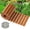 Natural Color, variant on Wooden Garden Pathway Pavers for Outside,8.5FT Roll Out Straight Walkway Widened Plank Non-Slip Outdoor Patio Walkway Straight Path with 8 Stakes, Garden Lawn Boardwalk Backyard Walkway, Brown