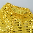 thumbnail image 6 of iniim Kids Boys Girls Shiny Sequined Pants Hip Hop Jazz Harem Pants Trousers Street Dance wear Costumes A Gold 7-8, 6 of 7