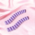 thumbnail image 3 of Set de uñas postizas press on JOYVVEW lila, talla mediana cuadrada, 28 piezas, 3 of 7
