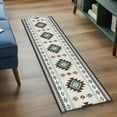 thumbnail image 4 of 2x6 Kitchen Runner Rug, Southwest Ethnic Non-Skid Rubber Backing Large Rectangle Rugs - Living Room Bedroom Home Office, Boho Aztec Tribal Abstract Aesthetic Indoor Floor Mat Carpets Washable Rug, 4 of 9