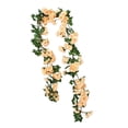 thumbnail image 1 of GROWTH TANK Artificial Flower Vines 180cm Silk Rose Vine for Table Fireplace Arrangement Champagne, 1 of 9