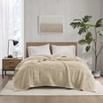 thumbnail image 4 of Woolrich Burlington Berber Blanket, Twin, Tan, 4 of 7