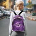 thumbnail image 7 of JIALIOU Mini Backpack Purse for Women Quilted Casual Daypack Small Travel Shoulder Bag, Bats Flying in Moon Night, 7 of 7