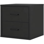 Modular 2-Drawer Cube, Black