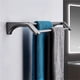 thumbnail image 5 of Toallero doble for baño, soporte for toallas de pared, colgador de toallas de acero inoxidable 304, gris, 5 of 6