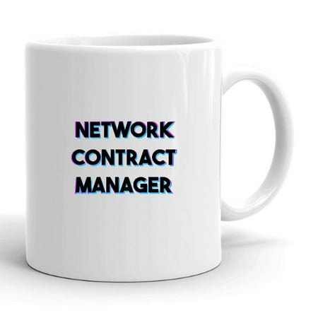 

Tri Color Network Contract Manager Ceramic Dishwasher And Microwave Safe Mug By Undefined Gifts
