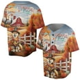 thumbnail image 3 of Thanksgiving Shiba Inu Pilgrim Grateful, Thankful, Blessed Fall Welcome All Over Print 3D Baseball Shirt Shibas Dog Lovers Gifts Idea Softball Sport - 00021, 3 of 6