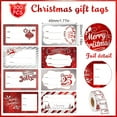 thumbnail image 3 of 300 PCS Christmas Gift Tags Stickers, 1.8*1.2 inch Self-Adhesive Xmas Santa Claus Name Tag Labels - Holiday Present Stickers, Elegant Merry Xmas Gift Wrapping Sticker, Holiday Party Supplies, 3 of 9
