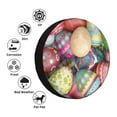 thumbnail image 4 of Salouo Easter Eggs Print Spare Tire Cover 14-17 inch Spare Tire Protector Universal Tough Tire Wheel Cover for Trailer SUV and Truck-17 inch, 4 of 6