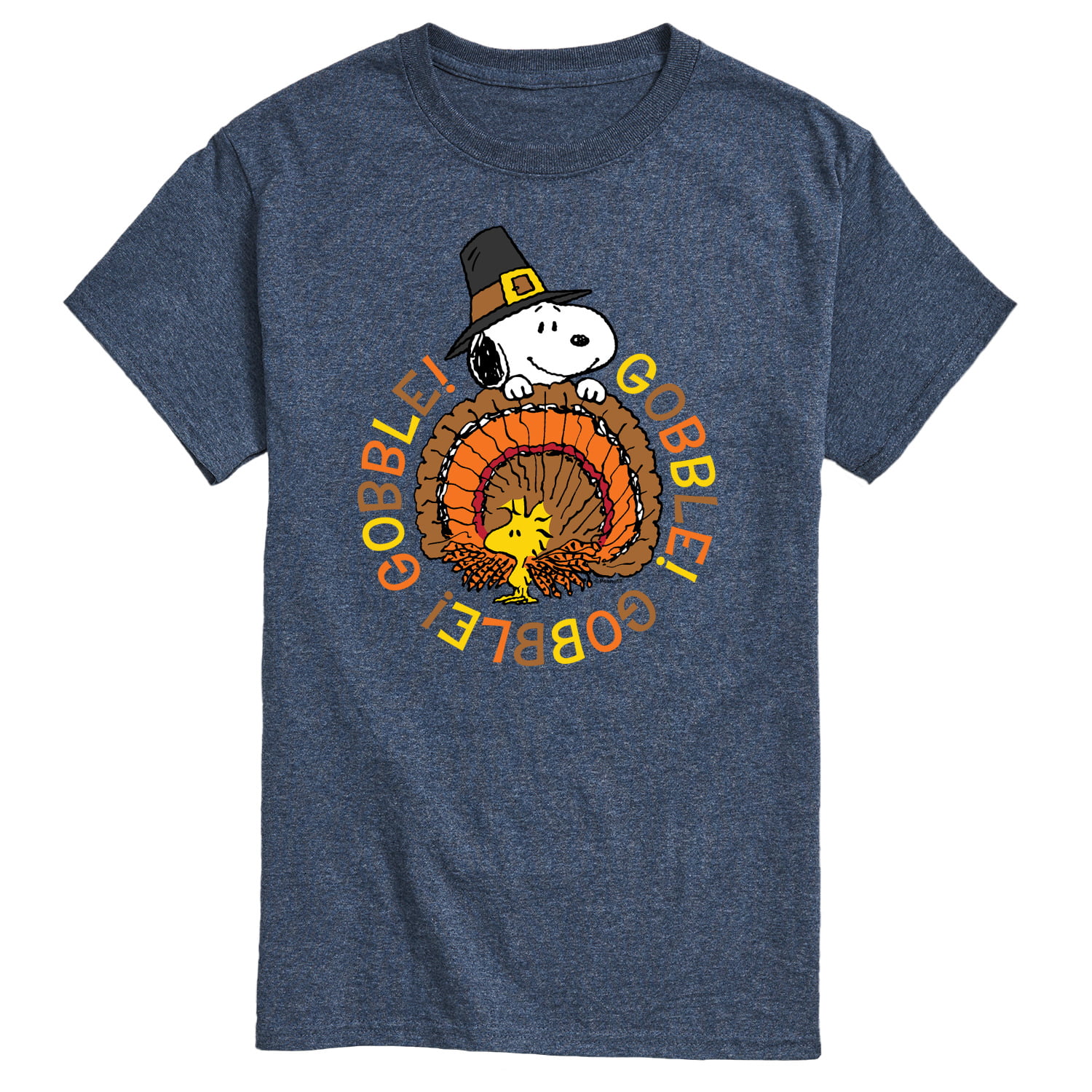 Peanuts - Gobble Gobble - Men's Short Sleeve Graphic T-Shirt - Walmart.com