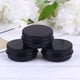 thumbnail image 2 of 10 cajas de aluminio de 20 ml para ungüentos y cremas, contenedores vacíos para maquillaje, suministros cosméticos para viajes en casa (negro), 2 of 6