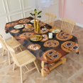 thumbnail image 2 of Sugar Skull Pumpkins Halloween Pattern Rectangle Tablecloth 60"x102",Waterproof Polyester Rectangle Table Cloth, Wipeable Spillproof Polyester Tablecloth for Dining, Camping, Indoor and Outdoor, 2 of 6