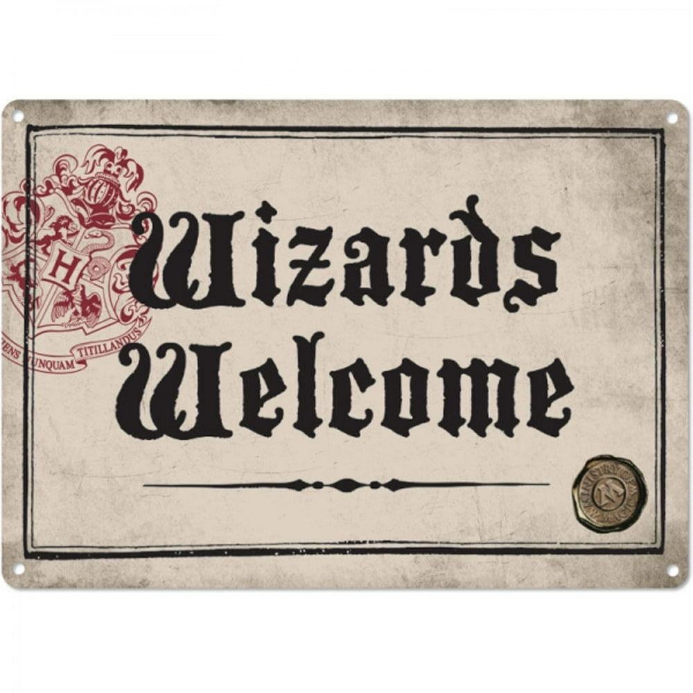 Harry Potter Wizards Small Tin Sign