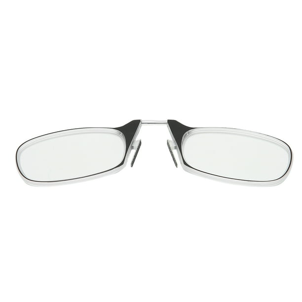 Gafas con clip para la nariz, gafas de lectura con luz azul, sin patillas, gafas con descanso para la nariz, alta capacidad
