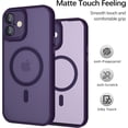 thumbnail image 4 of shiyou-Phone Case for iPhone 16 Plus Case Compatible with MagSafe, Case for iPhone 16 Plus Magnetic Slim Thin Translucent Matte Back Shockproof Anti-Yellow Protective Cover Case Dark Purple, 4 of 4