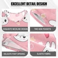 thumbnail image 4 of Cute Head Rabbit Pattern Summer Pajama Set Soft Cotton Short Sleeve Sleepwear 2PCS Pajama Sets Breathable Lounge Set Size 12Y, 4 of 7