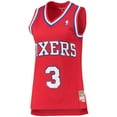 thumbnail image 2 of Women's Mitchell & Ness Allen Iverson Red Philadelphia 76ers 2002/03 Hardwood Classics Swingman Jersey, 2 of 3