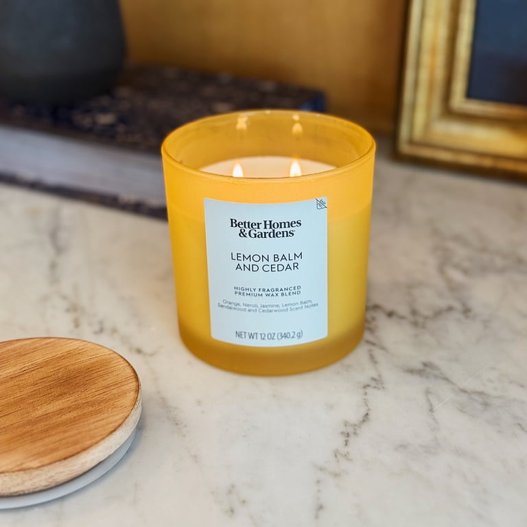 Better Homes and Gardens Lemon Balm and Cedar Scented 2-Wick