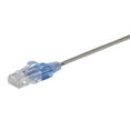 thumbnail image 2 of Monoprice SlimRun - Patch cable - RJ-45 (M) to RJ-45 (M) - 6 in - UTP - CAT 6a - snagless, stranded - gray (pack of 10), 2 of 2