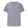 thumbnail image 4 of Womens Tops Oversized Business Casual Shirts Loose Fit Short Sleeve Tshirts Summer Clothes Fashion Trendy Outfit, 4 of 9