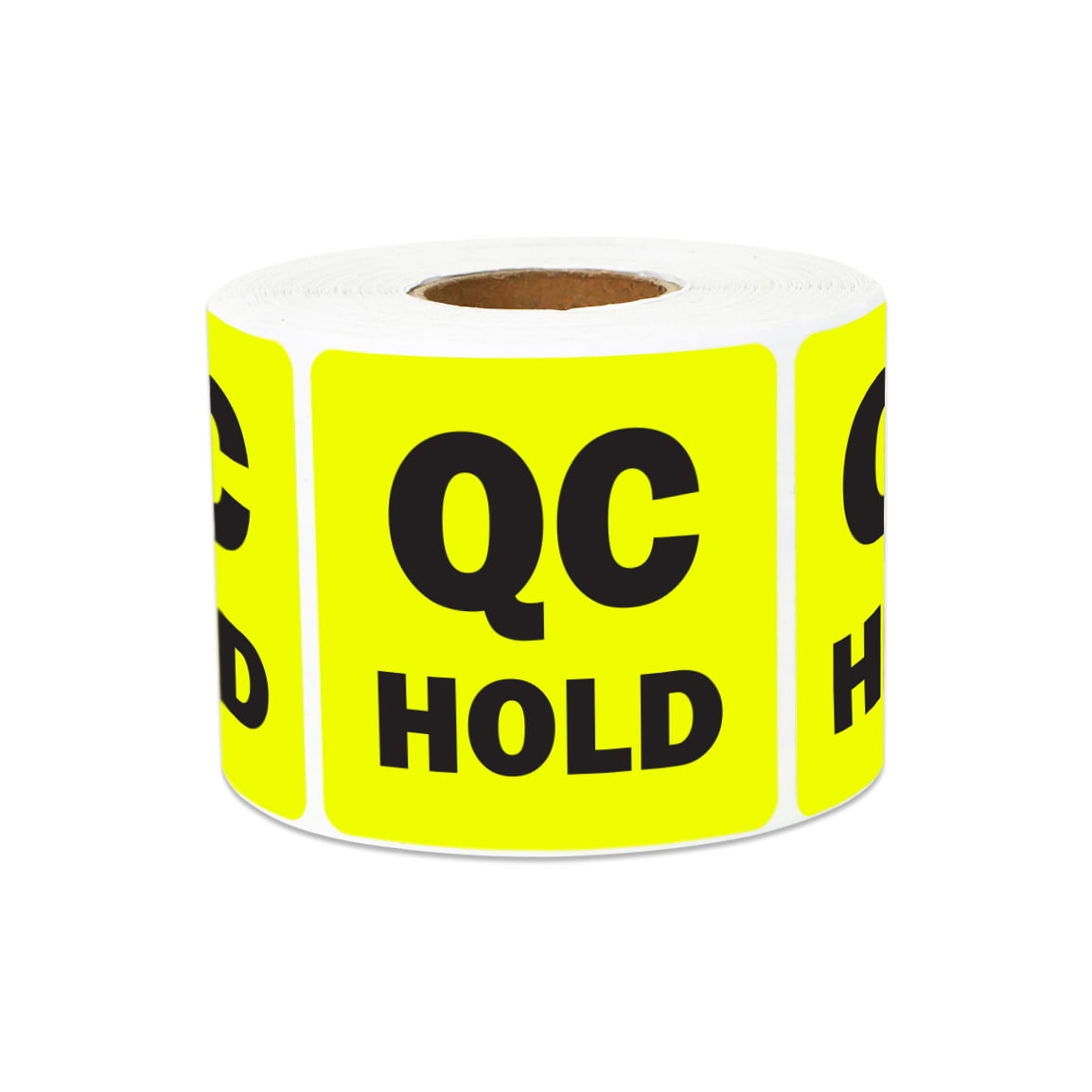 2 Circle Quality Hold Labels/Stickers 500 Labels Per Roll Fluorescent Orange 1 Roll 