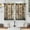 Brown Wooden, variant on Rustic Wooden Kitchen Curtains - Vintage Farmhouse Short Cafe Curtains for Living Room Bedroom Decor Brown Barn Door Tier Curtains Rod Pocket Window Drapes 24 Inches Length 2 Panel Set