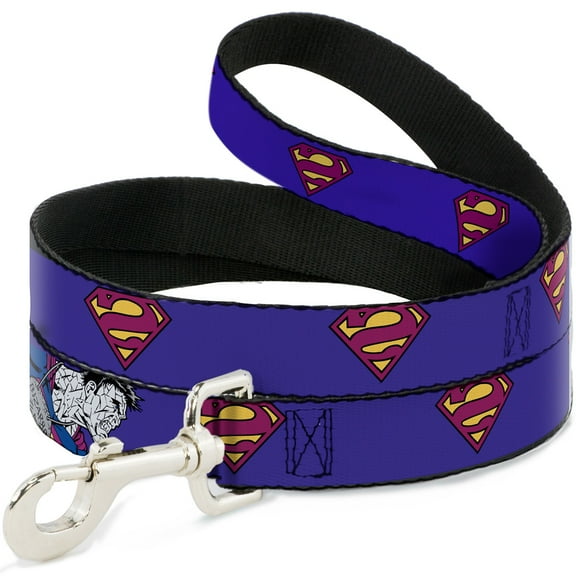 DC Comics Pet Leash, Dog Leash, Bizarro Logo Bizarro Pose, 6 Feet Long 1.0 Inch Wide