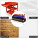 thumbnail image 4 of Soporte para Destornilladores, Estante de Almacenamiento de Pared para Taller, Cobertizo, Garaje y Hogar. Capacidad para Hasta 32 Destornilladores o Herramientas Pequeñas., 4 of 6