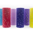 thumbnail image 2 of Rollo de tul con lentejuelas brillantes para decoración de bodas, tela de Organza láser, manualidades, decoraciones de fiesta, 25/10 yardas, 15cm, 2 of 4