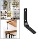 thumbnail image 4 of Soportes para estantes de montaje en pared Soporte para estante de mesa decorativo de montaje en pared de alta resistencia Negro 4 pulgadas, 4 of 9