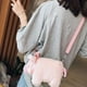 thumbnail image 4 of 1 bolso de peluche para estudiantes, tipo mensajero para exteriores, con diseño de cerdo de peluche., 4 of 7