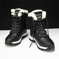 thumbnail image 3 of YOURDIARY Womens Winter Snow Boots Waterproof Anti-Slip Ankle-High Booties Faux Fur Lining, 3 of 8