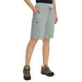 thumbnail image 2 of BALEAF Women's Hiking Long Shorts 11" Quick Dry Bermuda Cargo for Curvy Lightweight Pockets Dark Gray XXL, 2 of 7