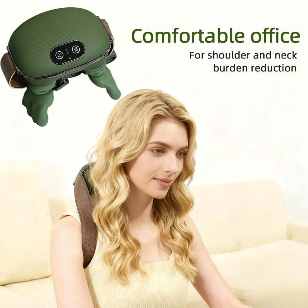 Neck Massager, Massage Master for Shoulder for Deep Tissue, Electric Kneading Massage Pillow, Electric Cordless Gifts to Men Women