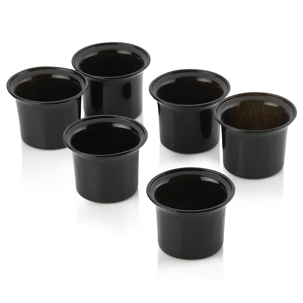Black Glass Lip Votive Candle Holders With Set of 12