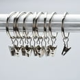thumbnail image 4 of jesticaly 10 Pcs Rustproof Curtain Rings Home Decoration Shower Curtain Rings Clamps Drapery Clips Bath Curtain Rod Clips Window Accessoy Silver 3.5mm*35mm 1Set, 4 of 6