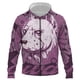 thumbnail image 1 of Sudadera con capucha y cremallera para hombre y mujer, con estampado 3D de flores, estilo harajuku, hip hop, 2024, 1 of 6