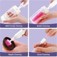 thumbnail image 2 of DEA Electric Bottle Brush Cleaner, Portable Baby Bottle Washer, Travel Bottle Cleaner Brush Set with Silicone Bottle & Nipple & Straw Brush(Purple), 2 of 14