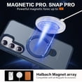 thumbnail image 3 of Phone Case for Samsung Galaxy S24 6.2 inches, 360° Rotatable Magnetic Ring Stand [Compatible with MagSafe] [Military Grade Protection] Shockproof Phone Covers for Women Men(Blue), 3 of 12