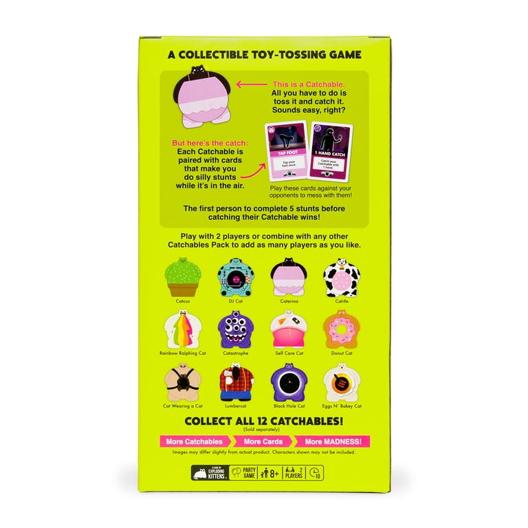 Exploding Kittens Catchables 2-Pack, Caterina and Catastrophe