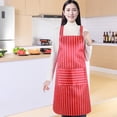 thumbnail image 4 of delantales de cocina, babero ajustable, delantal de chef suave con bolsillos para hombres y mujeres, 4 of 5