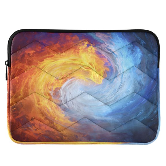 ALAZA Water Fire Flames Pattern Laptop Sleeve Case for 13-14 Inch Computer Cover Bag Medium