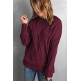 thumbnail image 2 of ABPHQTO Suéter tipo jersey grueso extragrande color vino para mujer, 2 of 5