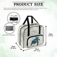 thumbnail image 6 of ZIATUBLE Hibiscus Turtle Sewing Machine Storage Bag Wooden Sewing Machine Tote Pattern Stain Resistant Carrying Travel Storage Compatible with Most Standard Sewing Machines, 6 of 7